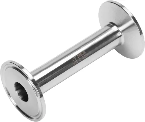 Miniatura 6 de DERNORD Tubo sanitario de bobina de acero inoxidable 304 con abrazadera triple de 1,5 pulgadas Tubo de 3/4 pulgadas OD