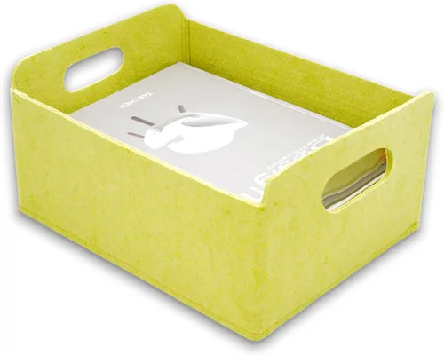 Miniatura 29 de Welaxy Cestas de almacenamiento plegables de fieltro, cubos de almacenamiento para estantes, caja de fieltro para niños, juguetes, revistas, libros
