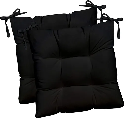 Miniatura 54 de RSH DECOR Juego de 2 cojines de asiento para silla de comedor para interiores y exteriores, 16 x 16 x 2 pulgadas, color a elegir