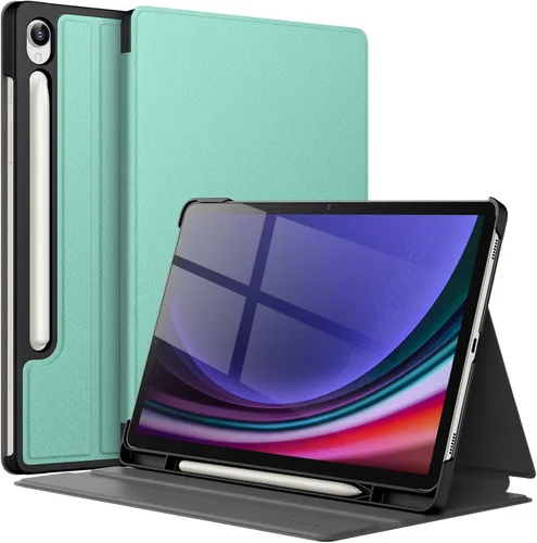 Miniatura 7 de JETech Funda para Samsung Galaxy Tab S9 de 11 pulgadas con soporte para S Pen, funda protectora delgada para tableta, visión multiángulo (negro)