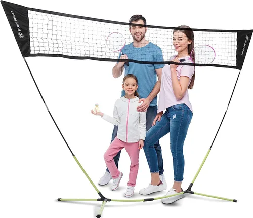 Red de bádminton, configuración portátil e instantánea (montaje sin herramientas), diversión en el patio trasero, juegos de picnic en el parque en