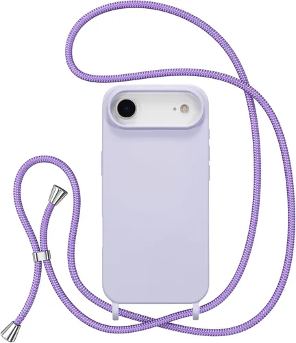 Miniatura 40 de ZTOFERA Funda Crossbody para iPhone 15 Pro con Correa de Cordón Ajustable, Funda Suave de Silicona Líquida para iPhone 15 Pro 6.1 pulgadas - Rosa