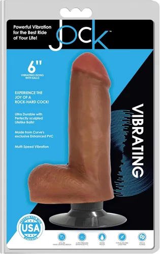 Miniatura 3 de Jock - Consolador vibrador mediano con bolas - 6 pulgadas