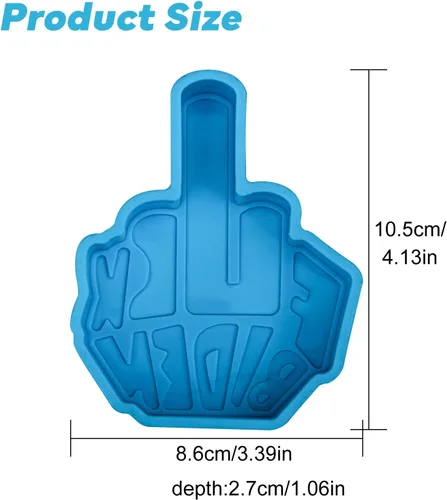 Miniatura 5 de Divertido molde de silicona F Bi-den para automóvil, molde de fundición de resina epoxi para perlas aromáticas, jabón, dulces, hornear, bricolaje