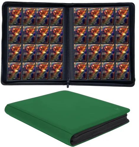 Miniatura 14 de Carpeta de más de 1000 bolsillos para tarjetas intercambiables, álbum de 16 bolsillos compatible con MTG, tarjetas deportivas y otras tarjetas Azul
