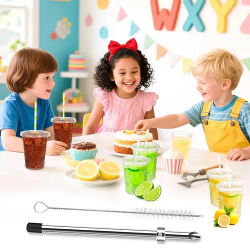 Miniatura 7 de Paquete de 1 perforador de acero inoxidable 316 para tapas de plástico, vasos de limonada, perforador de agujero afilado de limonada