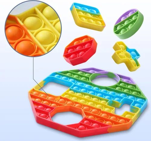 Miniatura 2 de Juguete antiestrés para presionar con su forma a juego, juguetes antiestrés para niños de 3-4-5-6-7-8-12, TDAH y necesidades especiales, incluye