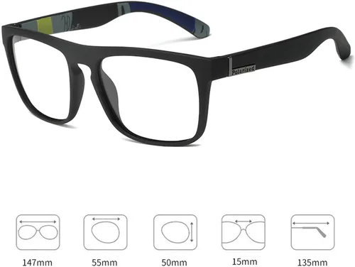 Miniatura 4 de laureles Gafas de lectura bifocales lentes fotocromáticas para hombre, gafas de sol de transición deportivas cuadradas para lectores