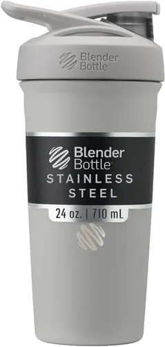 Miniatura 21 de BlenderBottle Sport - Botella aislada de acero inoxidable con batidor de alambre, 24 onzas, color bosque – Batidos de proteína e hidratación