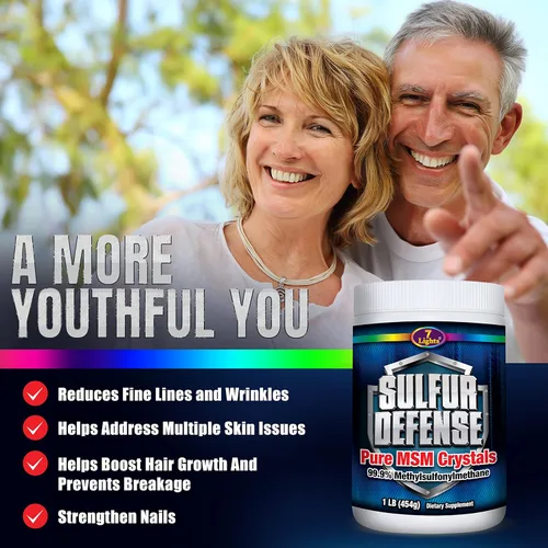 Miniatura 8 de Sulfur Defense Opti-MSM - Polvo MSM puro 99.9% fabricado en los Estados Unidos, cristales orgánicos de metilsulfonilmetano, vegano, sin OMG, sin