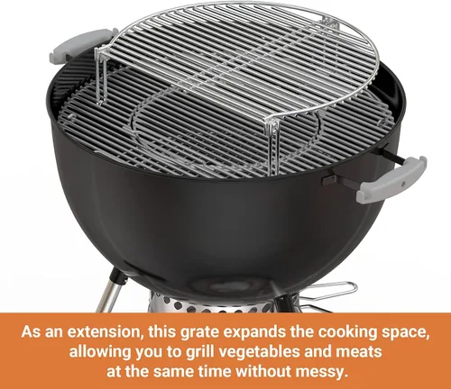 Miniatura 4 de Onlyfire Rejilla de Cocción Expandible de Acero Inoxidable para Parrilla Compatible con Parrillas de Carbón como Weber, Char-Broil y Parrillas