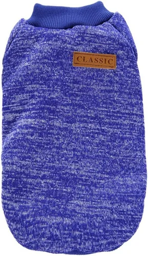 Miniatura 5 de Jecikelon - Ropa para mascotas, suéter suave, cálido y grueso, suéter de invierno para perros (talla S, color azul oscuro)
