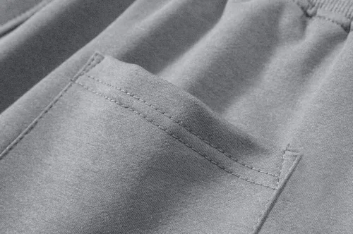 Miniatura 5 de CRYSULLY Pantalones cortos de algodón para hombre con bolsillos con cremallera