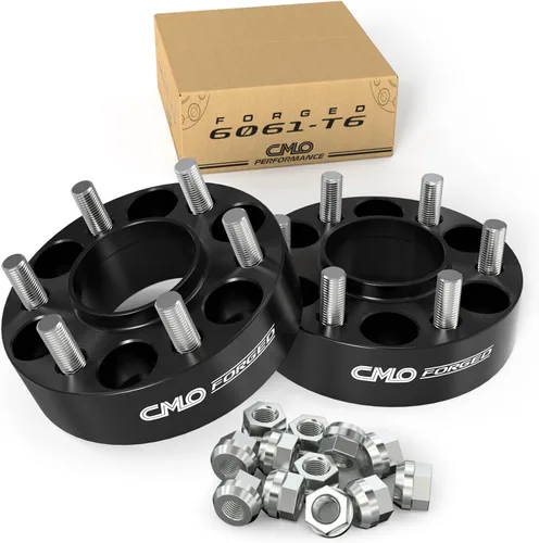 Miniatura 13 de 2 espaciadores de rueda centrados de 1.969 in (2 pulgadas) forjados 6x139.7 (6x5.5) – Compatible con Tacoma 1995–2023, 4Runner 1984–2023, Tundra