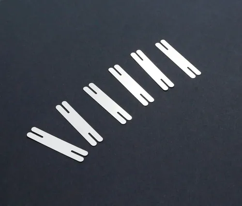 Miniatura 2 de 50 piezas de 0,2*8*40mm Tiras de acero chapado en níquel tipo H tipo T para soldadura de pestañas para paquete de batería de litio DIY 18650
