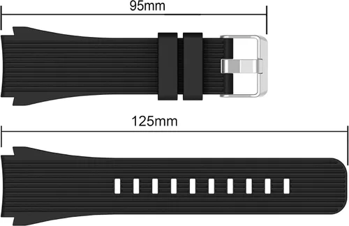 Miniatura 3 de Correas de reloj para Galaxy Watch 1.811 in, 0.866 in, bandas para Galaxy Watch 3 1.772 in, Garmin Vivoactive 4 1.772 in, Fossil Gen 5 Carlyle negro
