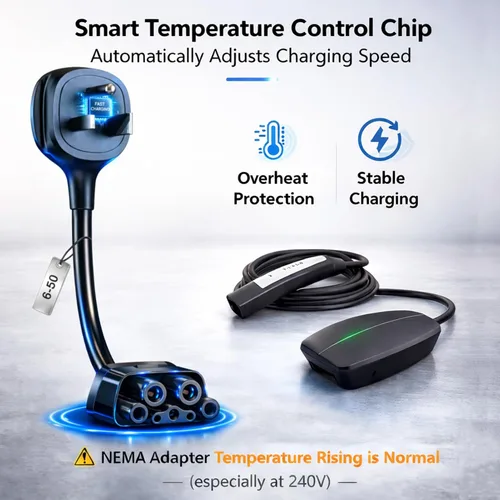 Miniatura 3 de Adaptador para Tesla NEMA 6-50, Adaptador de Cargador Móvil Tesla para Gen 2 y 3 SOLAMENTE, enchufe de 240V y salida 6-50 a 32 amperios de 10