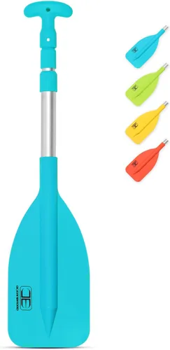 Miniatura 2 de OCEANBROAD Remo telescópico de emergencia de 21''-42'' (requiere ensamblaje)/26''-54'' eje de aluminio para kayak, navegación, piragüismo, tubing
