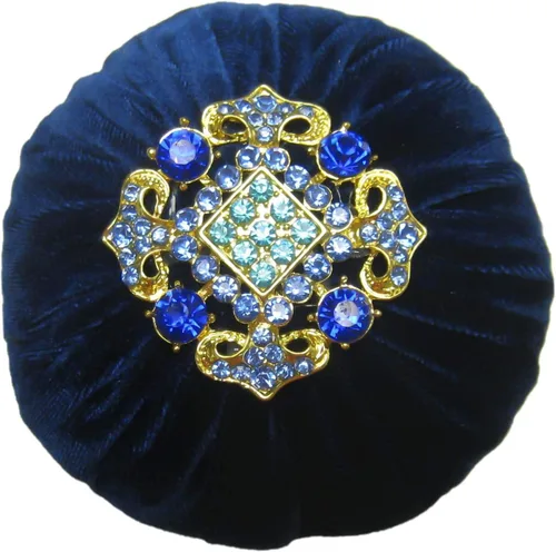 Miniatura 21 de Cojín de terciopelo con decoraciones de diamantes de imitación para costura, relleno de arena abrasiva de esmeril, hecho a mano en Estados Unidos