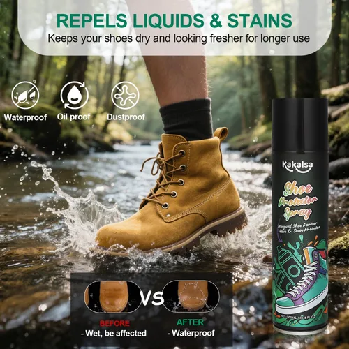 Miniatura 2 de Spray protector de gamuza, protector de zapatos en aerosol de 10.15 onzas, protector de aerosol para zapatos, gamuza, botas, tenis, lona, cuero