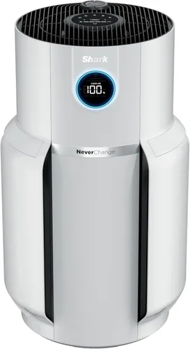 Shark Purificador de aire para el hogar con filtro de aire HEPA NeverChange (5 años), 1400 pies cuadrados para una potente purificación Blanco (1400