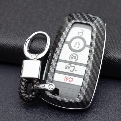 Miniatura 3 de Funda de fibra de carbono compatible con Ford F-150 Raptor Explorer Escape Fusion Bronco Sport Edge Lincoln Corsair Nautilus