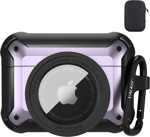 Miniatura 31 de Valkit Funda protectora resistente 2 en 1 para Airpods, a prueba de golpes, funda de Air Pod 2 para hombres y mujeres, con llavero para iPod Skin