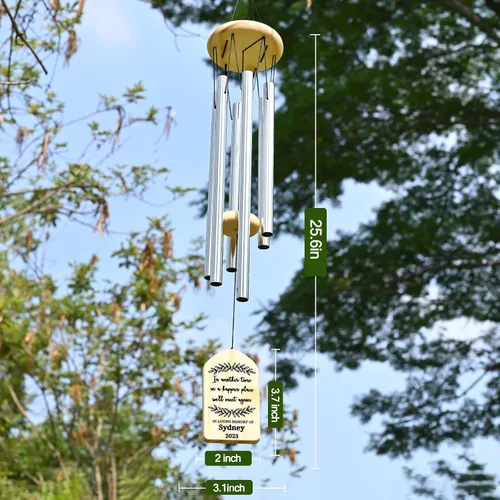 Miniatura 4 de Campanillas de viento conmemorativas para la pérdida de la madre, regalo de condolencias en memoria de mamá