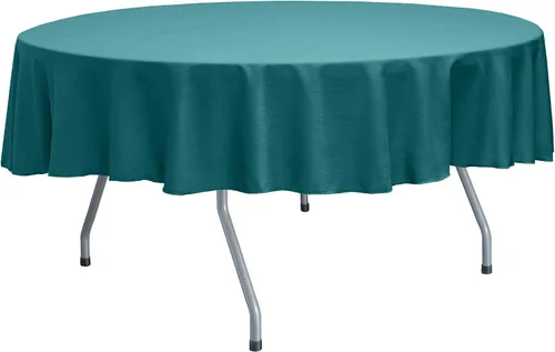 Miniatura 53 de ULTIMATE TEXTILE Mantel redondo reversible Shantung Satin Majestic de 72 pulgadas, color verde salvia