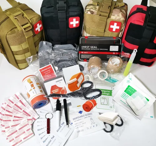 Miniatura 2 de IFAK Kit de Trauma Kit Médico Militar de Primeros Auxilios Control de Sangrado de Emergencia Supervivencia Bug Out Bag para Equipo de Campamento