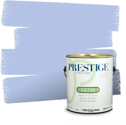 Miniatura 1598 de Pintura Exterior + imprimación PRESTIGE, todo-en-uno, 1 galón, acabado mate, color comparable al Valspar* Royal Gray* VS151-Gris real