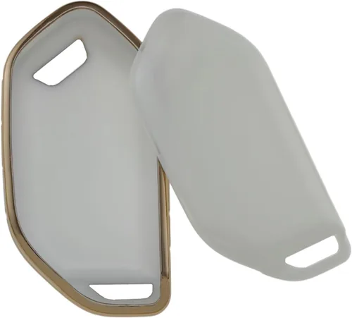 Miniatura 2 de REPROTECTING Funda de poliuretano termoplástico TPU compatible con Kia Telluride 2023 2024 (blanco/verde, 5 botones)