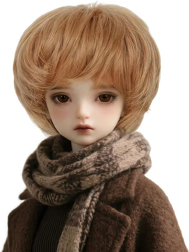 Miniatura 9 de Peluca larga recta de 8-9 pulgadas 1/3 BJD MSD DOD Pullip Dollfie peluca centro de separación DIY fabricación accesorios para el cabello