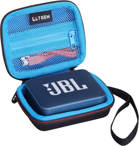 Miniatura 9 de LTGEM - Funda compatible con JBL GO2 / GO 2 / GO Altavoz ultra portátil impermeable, negro y gris