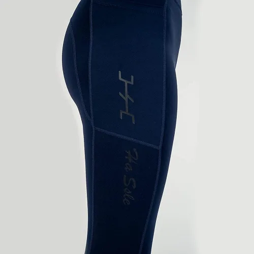 Miniatura 3 de Korea Dynamic Leggings Navy Blue, Asian Size, Spandex, With Pockets