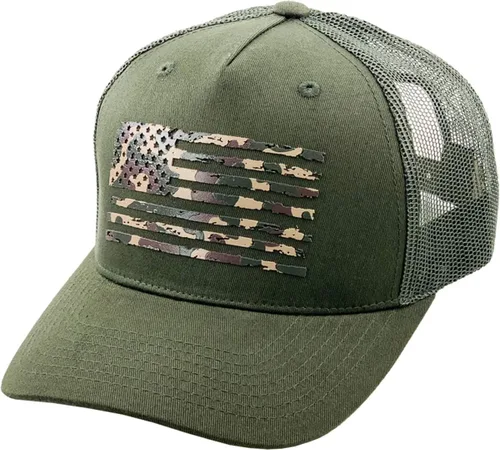 Miniatura 150 de KBETHOS Tactical Operator Collection USA Fishing Mesh Ballcap Flag Patch America Outdoors Trucker Baseball Cap