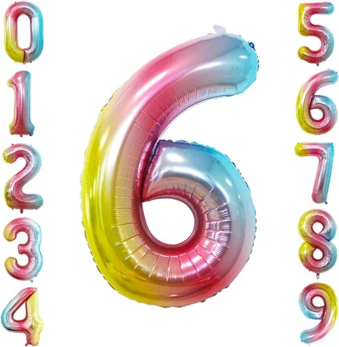 Miniatura 390 de Goer, conjunto de globos de papel aluminio para decoraciones de cumpleaños, globos de las letras de feliz cumpleaños y de números Oro