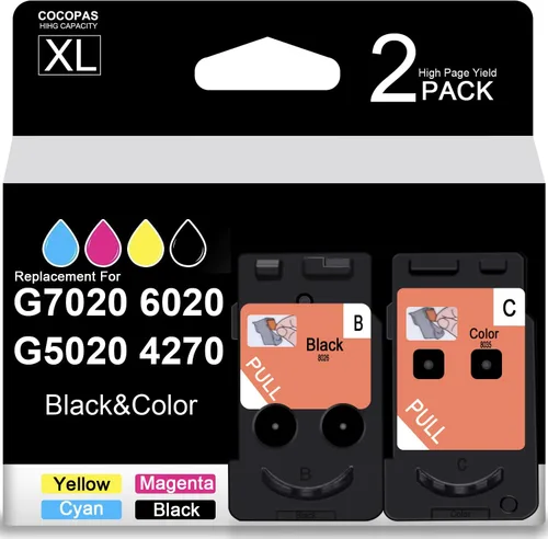 BH-20 CH-20 Cabezal de impresión remanufacturado uso para G7020 G6020 G5020 G3260 G3270 G3262 G2260 G1230 G1220 Cartuchos de tinta de repuesto