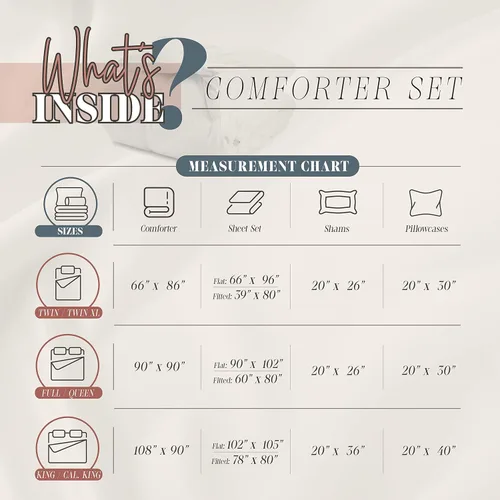 Miniatura 4 de Elegant Comfort El juego de edredón plisado de 10 piezas más suave y acogedor, con volantes fruncidos con almohadas decorativas y sábana bajera