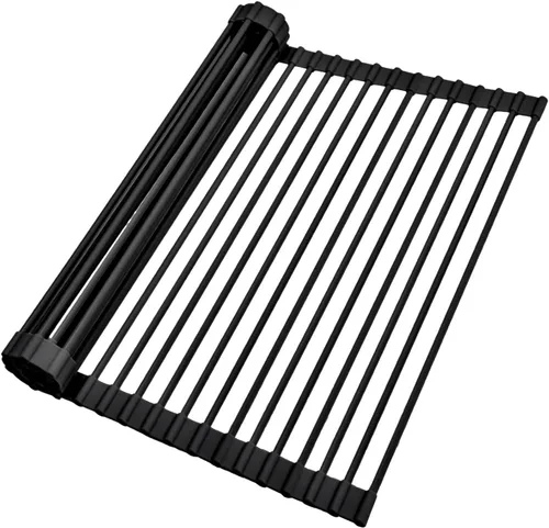 Miniatura 19 de Ohuhu Escurreplatos Enrollables, 16.5" L x 13" A Escurridor de Platos Sobre el Fregadero Estante de Secado Organizador de Fregadero de Cocina