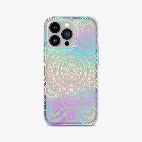 Miniatura 26 de tech21 Evo Art Cutout Flora - Funda protectora para iPhone 13 Pro con diseño exclusivo de purpurina y protección contra caídas de 12 pies Flora