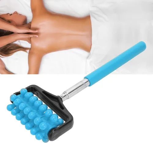 Miniatura 4 de Ymiko Barra de masaje, barra de masaje de yoga para hombres y mujeres, herramienta de masaje corporal granular, rodillo telescópico, barra de masaje