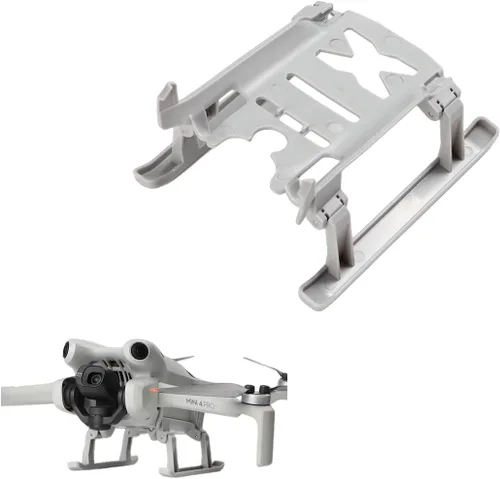 Mini 4 Pro Tren de aterrizaje extendido, pata de araña de aterrizaje plegable compatible con accesorios DJI Mavic Mini 4 Pro