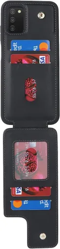 Miniatura 5 de Lipvina Funda para Samsung Galaxy A03s con tarjetero, Galaxy A03s Funda tipo cartera para mujer, tarjetero de crédito, soporte de anillo, fundas