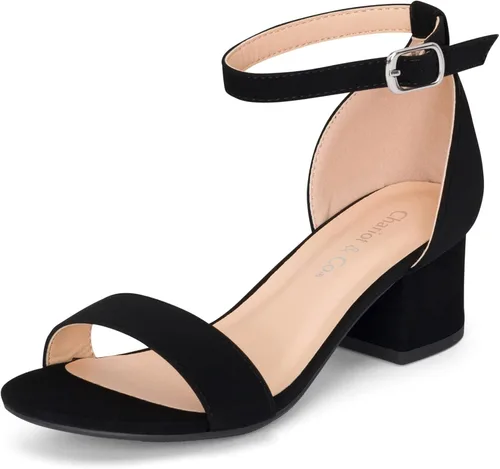 Miniatura 2 de Chariot & Co - Match-IIS- KidsChildrenGirls Single Band Adjustable Ankle Strap Low Block Heels wComfortable Sole- DressCasual Pump Sandals