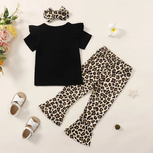 Miniatura 4 de Traje de bebé niña de 2 cumpleaños para niña de 2 años de edad, ropa de leopardo