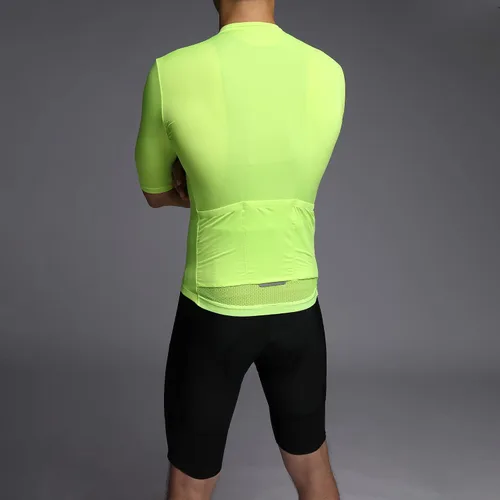 Miniatura 5 de RISESBIK Men's Cycling Jersey Zipper Pocket Short Sleeve Lightweight Aero Race Fit Bike Jersey, UPF 50+ Biking Cycling Shirt