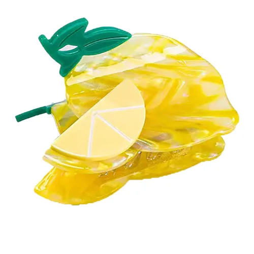 Miniatura 12 de Pinzas de garra de manzana, pinzas de pelo de melocotón jugoso, pinzas de pelo de frutas, pinzas de pelo de acetato para mujeres, pinzas pequeñas