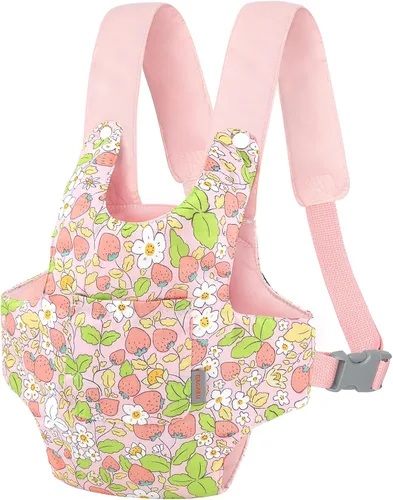 Miniatura 12 de GAGAKU Portabebés de juguete para muñecas Accesorio de muñeca Portador de animales de peluche para niños con correas ajustables - Gris - Ciervo