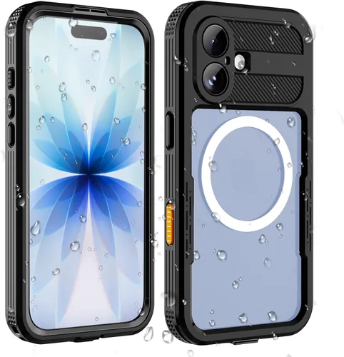Miniatura 20 de Funda para teléfono impermeable Compatible con iPhone 17 Pro, funda de cuerpo completo IP68 impermeable a prueba de golpes y polvo con protector